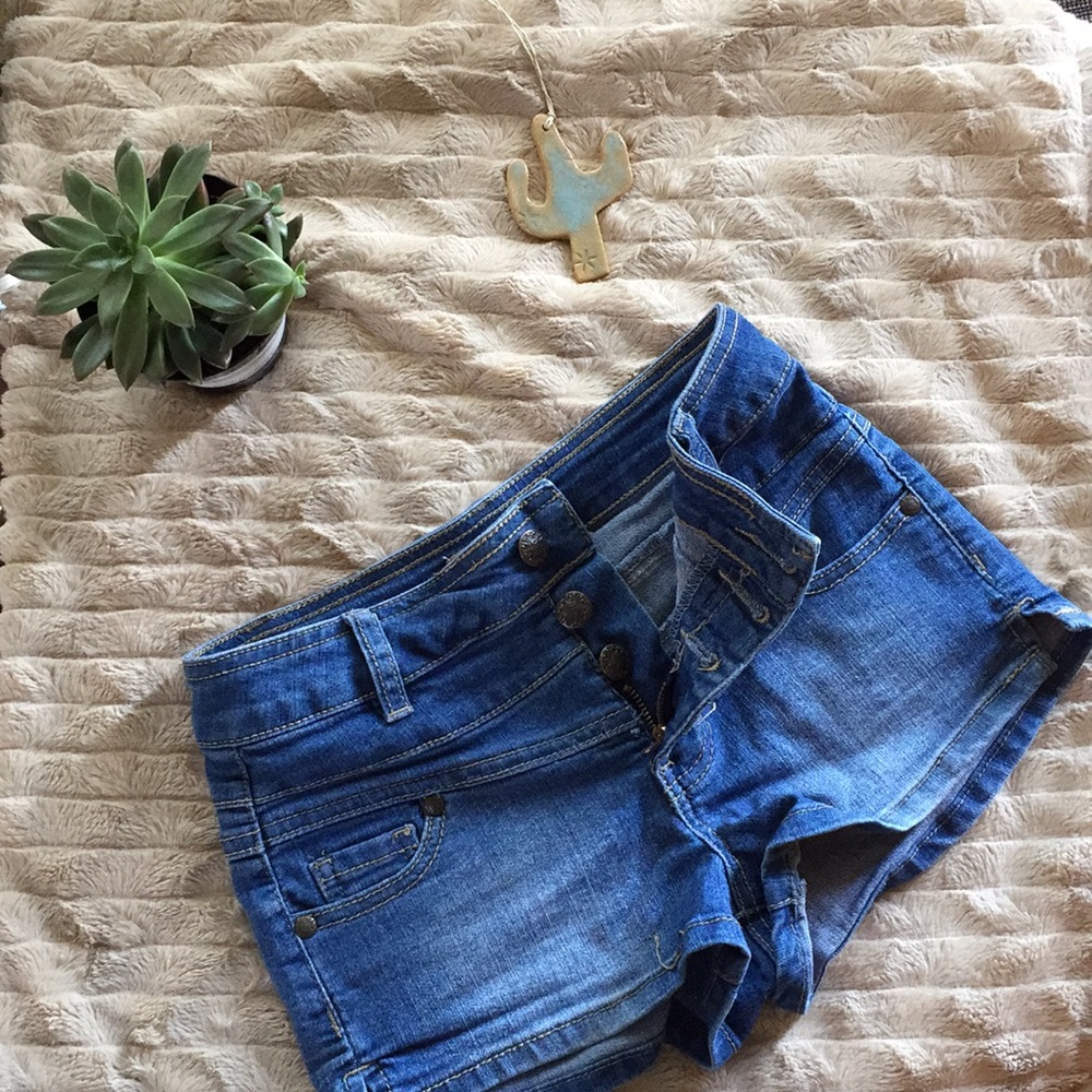 Denim shorts